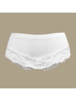 Laser Cut Full Brief With Lace Detail