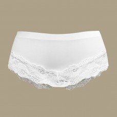 Laser Cut Full Brief With Lace Detail