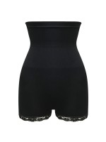 Seamfree Waist Clincher Shorts With Lace Detail